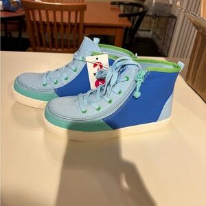 BILLY Vibrant Blue and Green Kids Sneakers
